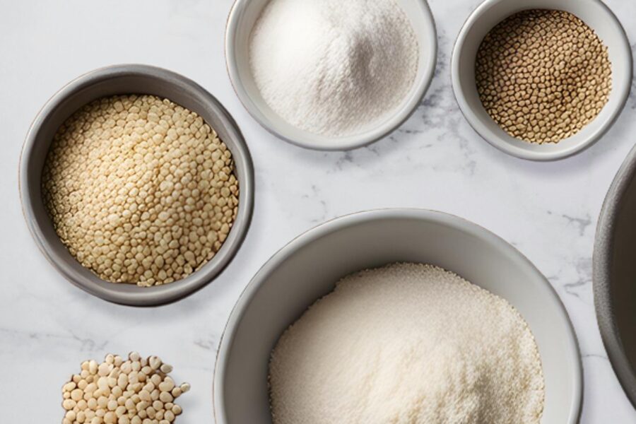 Kruopos, sėklos, miltai